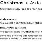 asda recurring slot